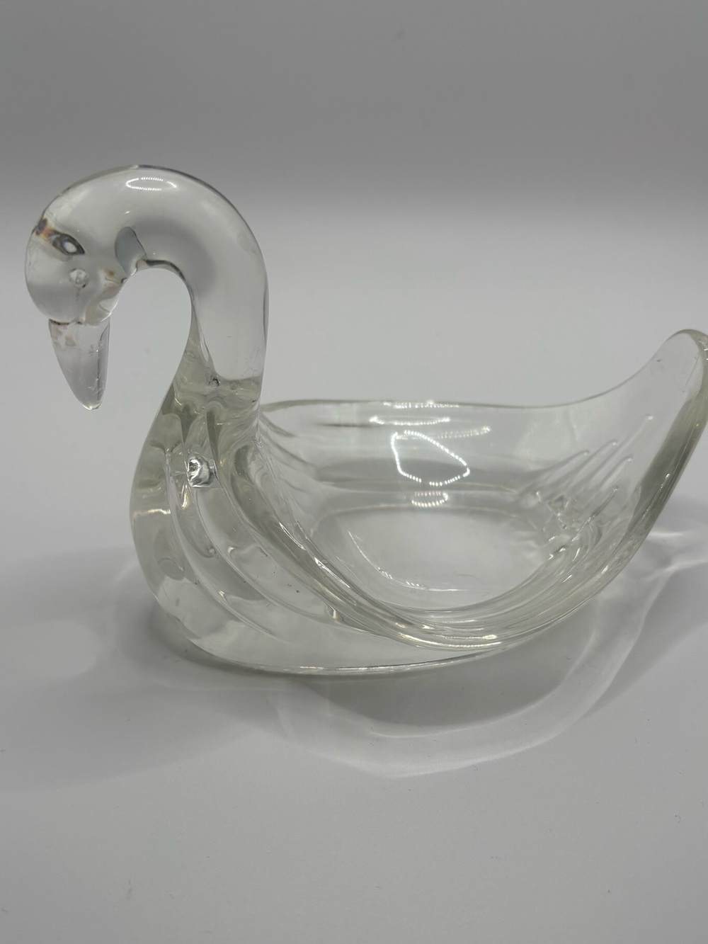 Set of 2 Acrylic Swan Trinkets Soap Dish Bathroom Decor Kitsch MCM Vanity Tray - Picture 13 of 14